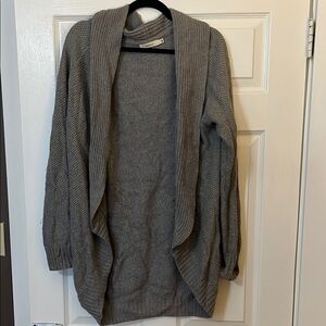 Aritzia Talula Gray Heather Knit Cardigan